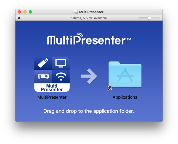 Starting MultiPresenter on Mac