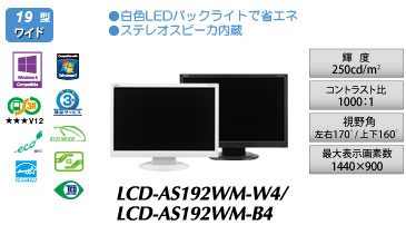 LCD-AS192WM-W4/LCD-AS192WM-B4