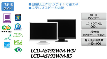 LCD-AS192WM-W5/LCD-AS192WM-B5